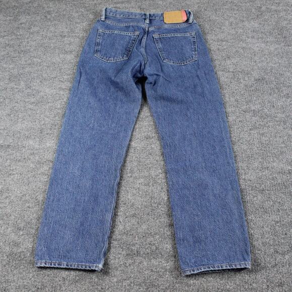 Acne Studios Jeans Womens 25 Dark Blue 1997 Trash Straight Denim Casual Chic - Picture 7 of 16
